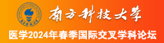 男人大鸡巴插入女人下面操黄片免费链接南方科技大学医学2024年春季国际交叉学科论坛